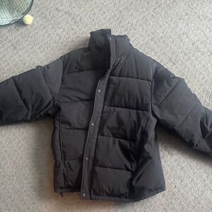 Zara Charcoal Puffer Jacket